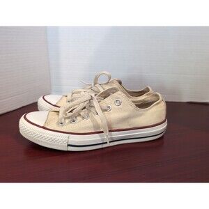 CONVERSE ALL STAR shoes WOMENS Size 7/MENS SIZE 5 SNEAKERS CREAM CLASSIC